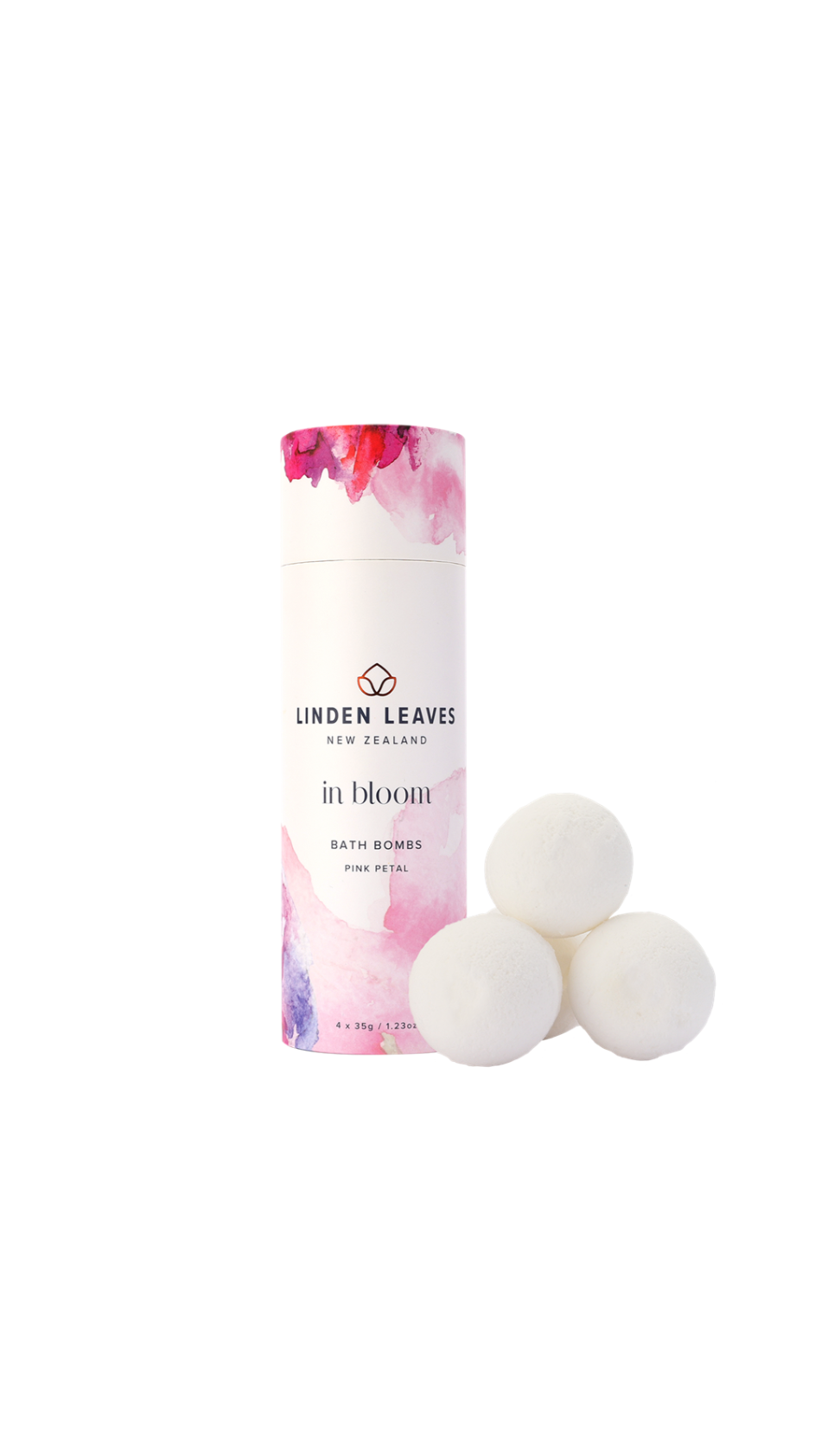 Linden Leaves Pink Petal Bath Bombs