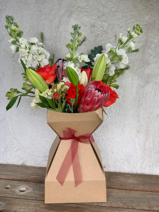 Vox- Water filled cardboard vase