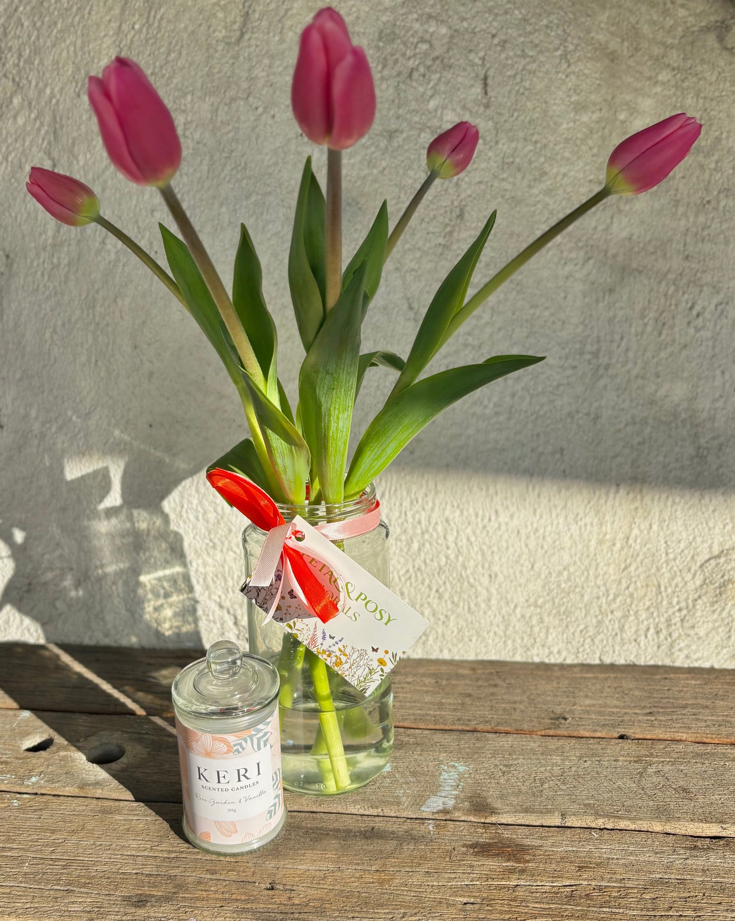 Tulips & Candle